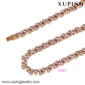 43299 Xuping design de moda 18k banhado a ouro cadeia de jóias de pedra para as mulheres